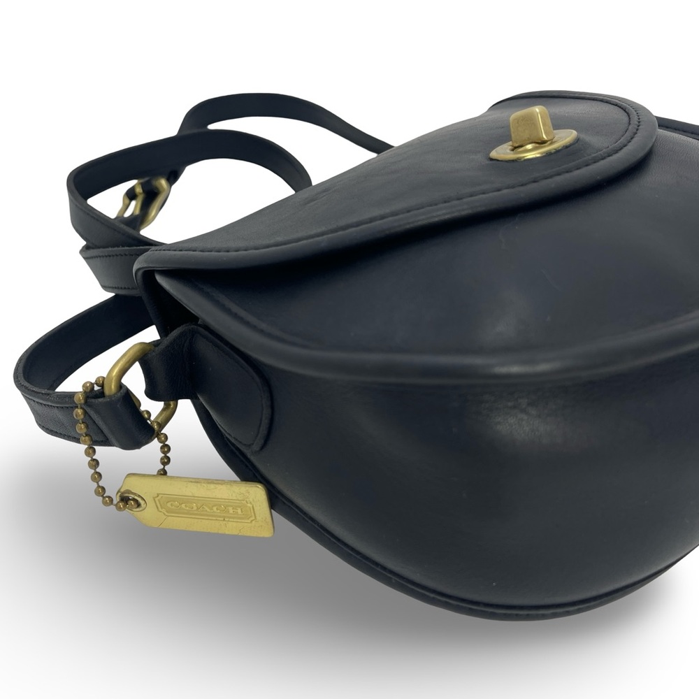 🛎️ Coach Watson Turn-lock Black Vintage Crossbody Bag - Picture 8 of 15
